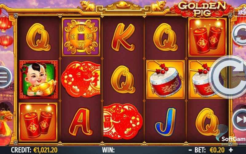 golden pig slot features